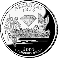 2003 S Arkansas State Quarter Proof