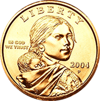 2004 P Sacagawea Dollar