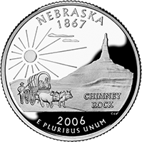 Silver Proof Nebraska Quarter