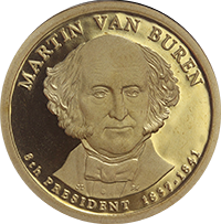 2008 S Martin Van Buren Dollar Proof
