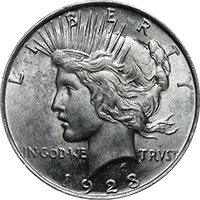 1921 Peace Silver Dollar Value Chart