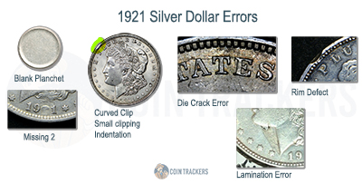 1921 Silver Dollar Error