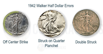 1942 Half Dollar Errors