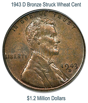 1943 Copper Penny Error