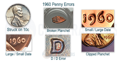 Penny Errors from 1960