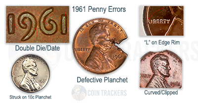 Penny Errors from 1961