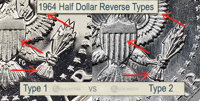 1964 Half Dollar Reverse Types