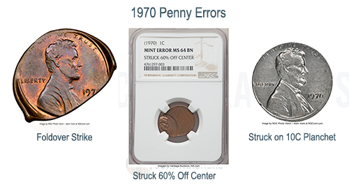 1970 Penny Errors
