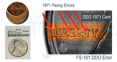 1971 Penny Errors