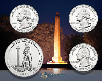 2013 Perry's Monument America the Beautiful Quarter