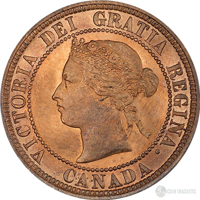 1881 H Canadian Penny