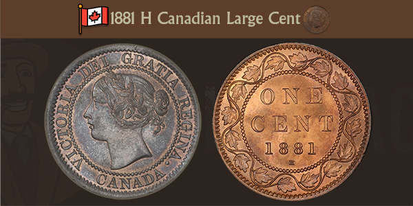 1881 H Canadian Penny