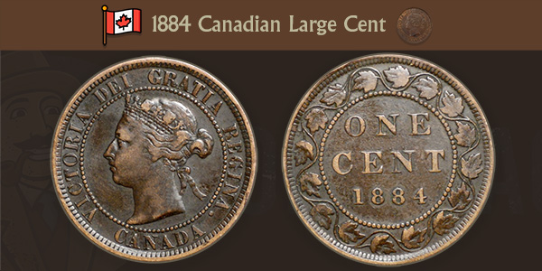 1884 Canadian Large Cent