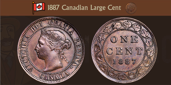 1887 Canadian Large Cent