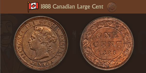 1888 Canadian Large Cent