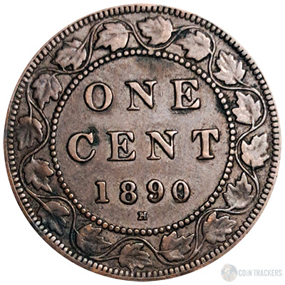 1890 H Canadian Large Cent
