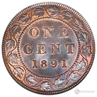 1891 Canadian Large Cent