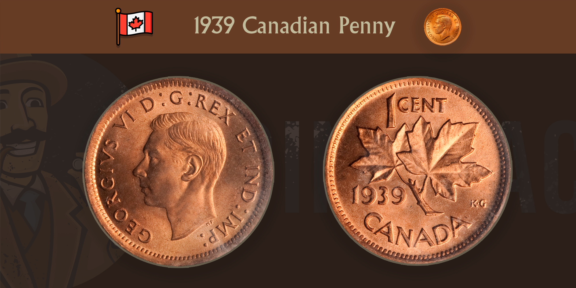 1939 Canadian Penny Value CoinTrackers