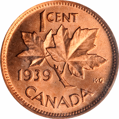 1939 Canadian Penny