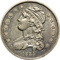 1834 Capped Bust Quarter