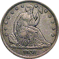 1838 O Seated Liberty Dime