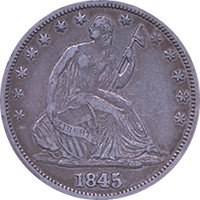 1845 O Seated Liberty Half Dollar