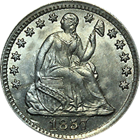 1857 O Seated Liberty Dime