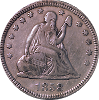 1858 Seated Liberty Quarter Value | CoinTrackers