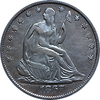 1867 Seated Liberty Half Dollar