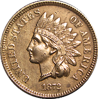 1872 Indian Head Penny