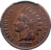 1877 Indian Head Penny