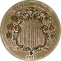 1877 Shield Nickel