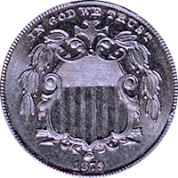 1879 Shield Nickel