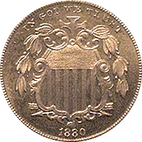 1880 Shield Nickel