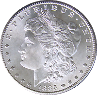 1885 CC Morgan Silver Dollar