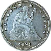 Seated Quarter Value