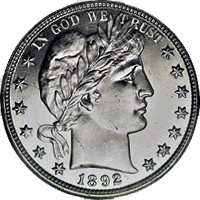 1892 O Barber Half Dollar