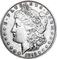 1893 CC Morgan Silver Dollar