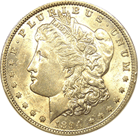 1894 O Morgan Silver Dollar