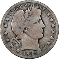 1895 S Barber Half Dollar