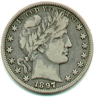 1897 O Barber Half Dollar