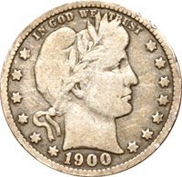 1900 Barber Quarter Value | CoinTrackers