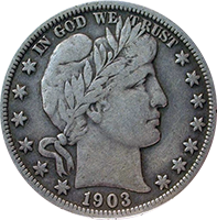 1903 O Barber Half Dollar