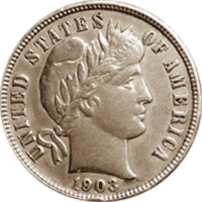 Barber Dime Value