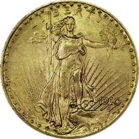1910 S St Gaudens Double Eagle