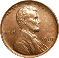 1910 Wheat Penny