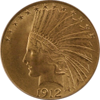 1912 Indian Head Gold Eagle