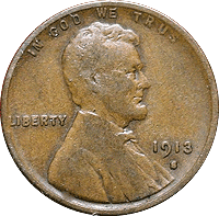 1913 S Wheat Penny