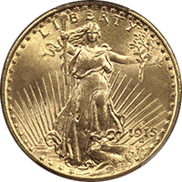 1915 S St Gaudens Double Eagle