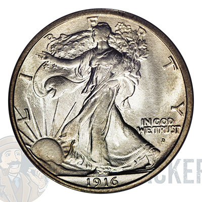 1916 D Walking Liberty Half Dollar